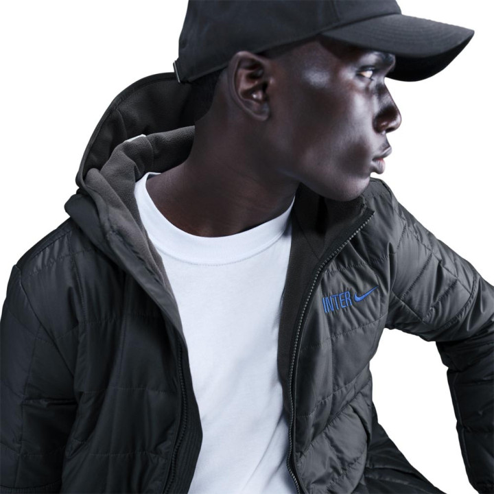 Nike Giacca Da Calcio Inter Imbottita Anthracite Grigio Uomo