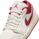 Nike Air Jordan 1 Low Se Bianco Rosso - Sneakers Donna