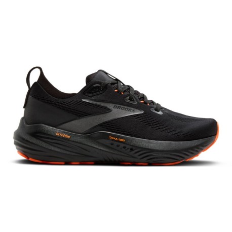 Brooks Run Vis. Pack Glycerin 22 Nero Arancio - Scarpe Running Uomo