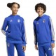 Adidas Felpa Zip E Cappuccio Italia Culture Dna Blu Bambino