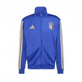 Adidas Felpa Con Zip Italia Culture Dna Blu Uomo