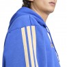 Adidas Felpa Zip E Cappuccio Italia Culture Dna Blu Uomo