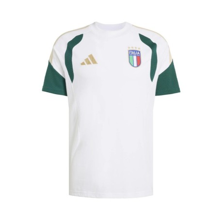 Adidas T-Shirt Italia Training Cotton Bianco Uomo