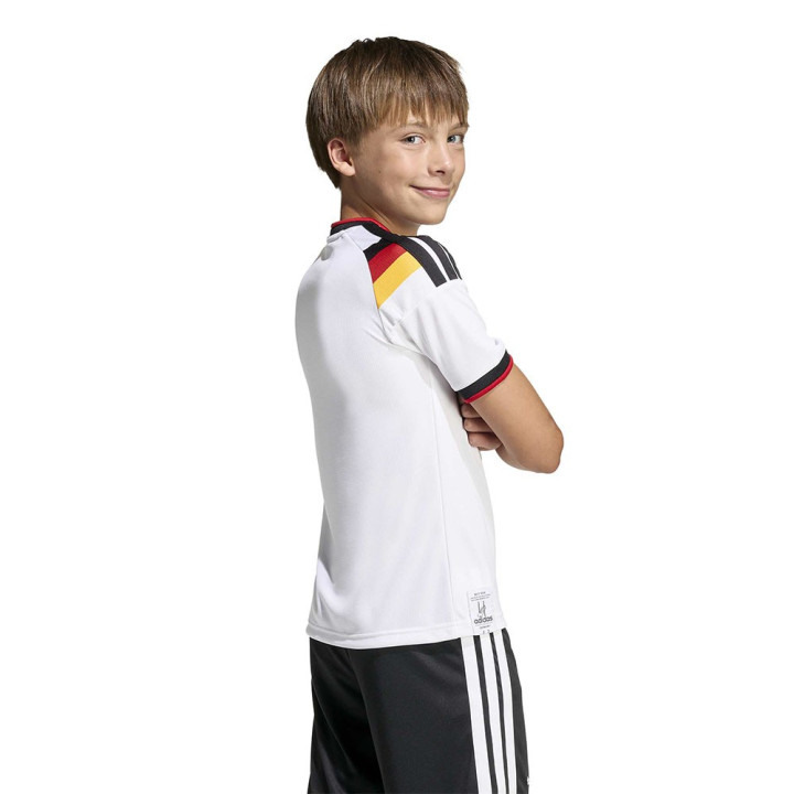 Adidas Maglia Maniche Corte Home Germania Bianco Bambino