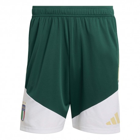 Adidas Pantaloncini Calcio Italia Training Verde Uomo