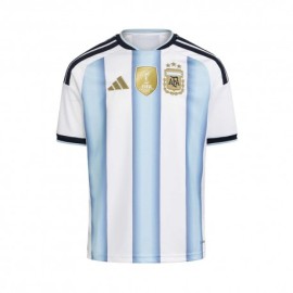 Adidas Maglia Maniche Corte Home Argentina Bianco Azzurro Bambino
