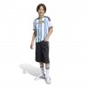 Adidas Maglia Maniche Corte Home Argentina Bianco Azzurro Bambino