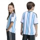 Adidas Maglia Maniche Corte Home Argentina Bianco Azzurro Bambino
