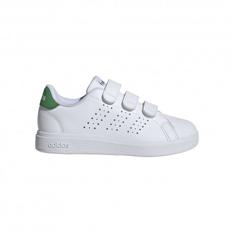 Adidas Advantage Base 2.0 Cf C Ps Bianco Verde - Sneakers Bambino