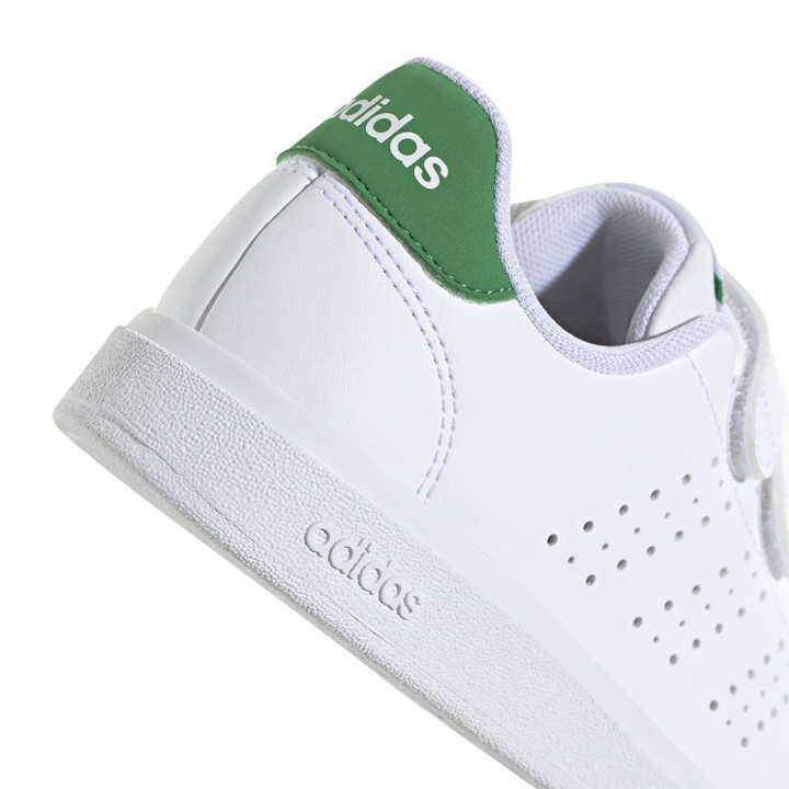 Adidas Advantage Base 2.0 Cf C Ps Bianco Verde - Sneakers Bambino