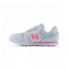 New Balance 500 Mesh Lea Psv Bianco Rosa - Sneakers Bambina