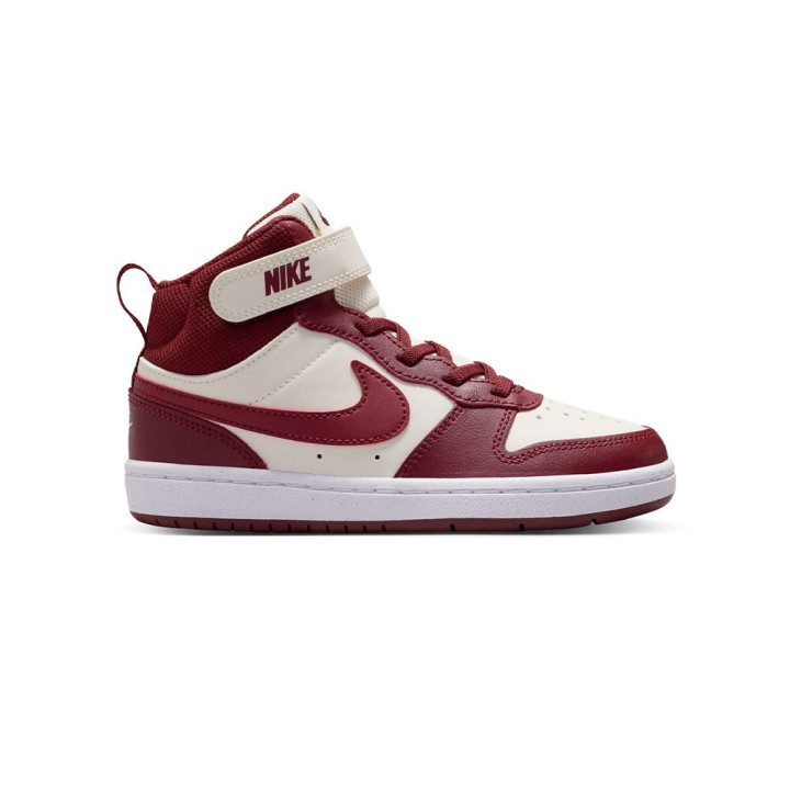 Nike Court Borough Mid 2 Ps Perla Rosso - Sneakers Bambino
