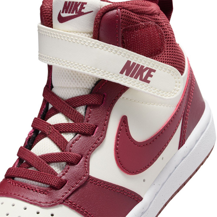 Nike Court Borough Mid 2 Ps Perla Rosso - Sneakers Bambino