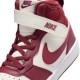 Nike Court Borough Mid 2 Ps Perla Rosso - Sneakers Bambino