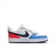 Nike Court Borough Low Recraft Gs Bianco Blu Arancio - Sneakers Bambino