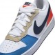 Nike Court Borough Low Recraft Gs Bianco Blu Arancio - Sneakers Bambino