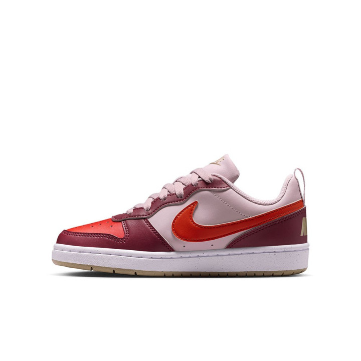 Nike Court Borough Low Recraft Gs Rosa Rosso - Sneakers Bambino