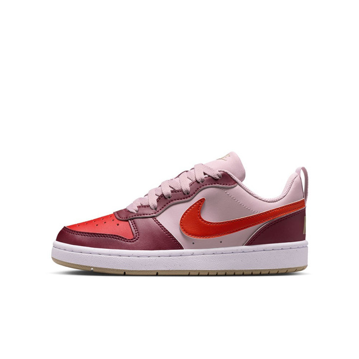 Nike Court Borough Low Recraft Gs Rosa Rosso - Sneakers Bambino