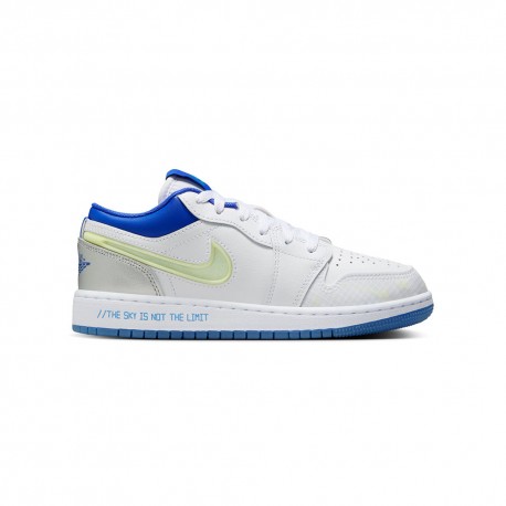 Nike Jr Air Jordan 1 Low School Gs Bianco Rosso - Sneakers Bambino