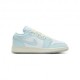 Nike Air Jordan 1 Low Se Gs Blu Bianco - Sneakers Bambino