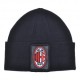 Imma Cuffia Milan Liscia Patch Pelle Ricamo Nero Rosso Uomo