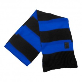 Imma Sciarpa Inter Righe Grandi Nero Azzurro Uomo
