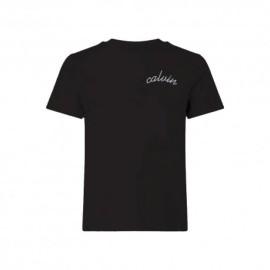 Calvin Klein T-Shirt Logo Nero Donna