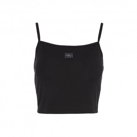 Calvin Klein Top Logo Nero Donna