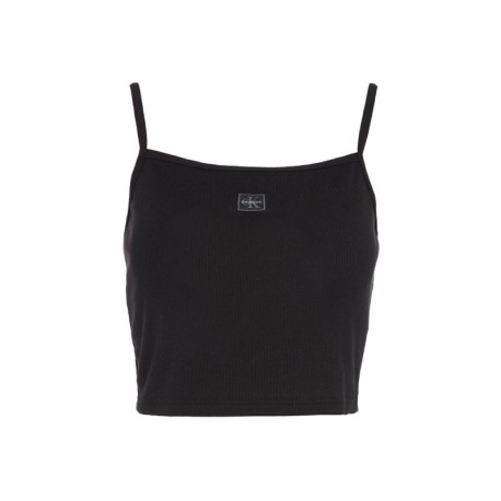 Calvin Klein Top Logo Nero Donna