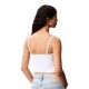Calvin Klein Top Logo Bianco Donna