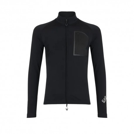 EA7 Emporio Armani Softshell Con Tasca Cortina Nero - Giacca Softshell Uomo