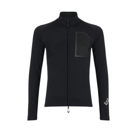 EA7 Emporio Armani Softshell Con Tasca Cortina Nero - Giacca Softshell Uomo