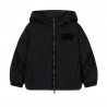 Ea7 Jacket Puffy Logo Back Nero Bambino
