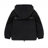Ea7 Jacket Puffy Logo Back Nero Bambino