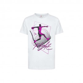 Nike Jordan T-Shirt Flight Time Bianco Bambino