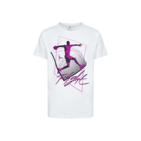Nike Jordan T-Shirt Flight Time Bianco Bambino