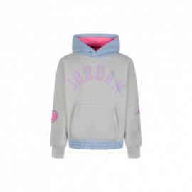 Nike Jordan Felpa Con Cappuccio Nero Bambina