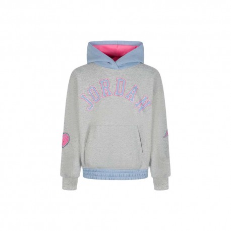Nike Jordan Felpa Con Cappuccio Nero Bambina