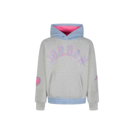 Nike Jordan Felpa Con Cappuccio Nero Bambina