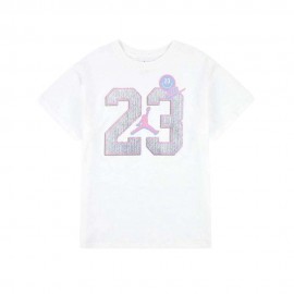Nike Jordan T-Shirt Bianco Bambina