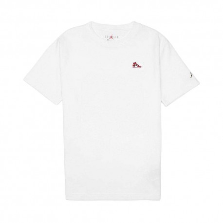 Nike Jordan T-Shirt Aj1 Patch S S Bianco Bambino