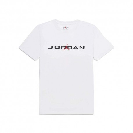 Nike Jordan T-Shirt Crew Bianco Bambino