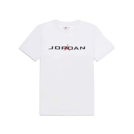 Nike Jordan T-Shirt Crew Bianco Bambino