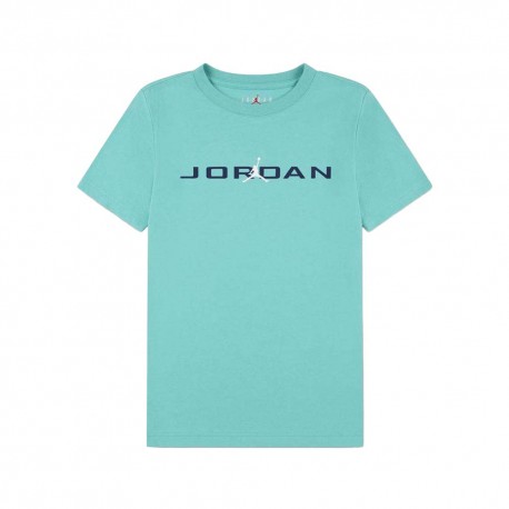 Nike Jordan T-Shirt Crew Azzurro Bambino