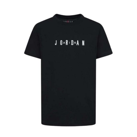 Nike Jordan T-Shirt Crew Nero Bambino