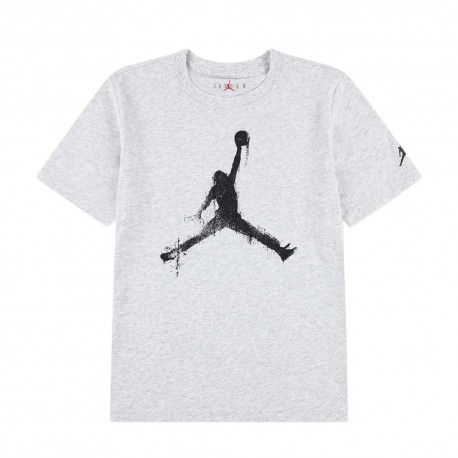 Nike Jordan T-Shirt Jumpman Birch Heather Bambino