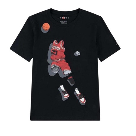 Nike Jordan T-Shirt Ghost Nero Bambino