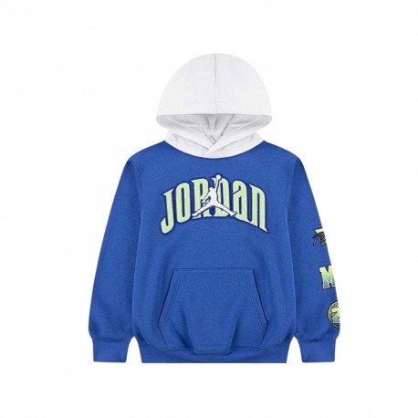 Nike Jordan Felpa Gametime Fleece Blue Bambino