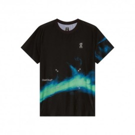On T Shirt Running Pace Mesh-T Nero Horizon Uomo