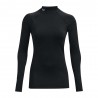 Under Armour Maglia Running Collo Comp Coldgear Nero Donna